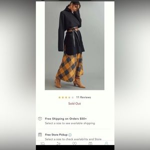 NEW Anthropologie Pilcro Patch-Pocket Turtleneck Poncho Black One Size  NWT $148